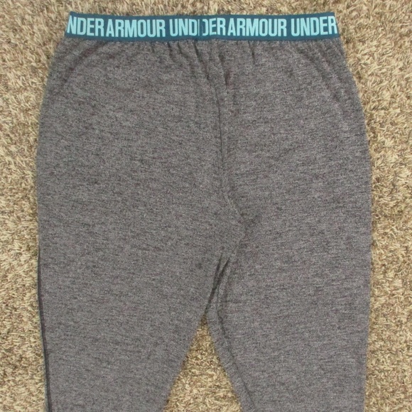 Under Armour Gray and Blue Athletic Capris - Picture 4 of 8